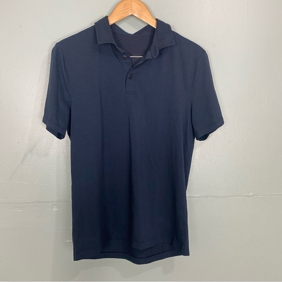 Lululemon Navy Blue Polo Sz M ??‎ - Picture 1 of 7